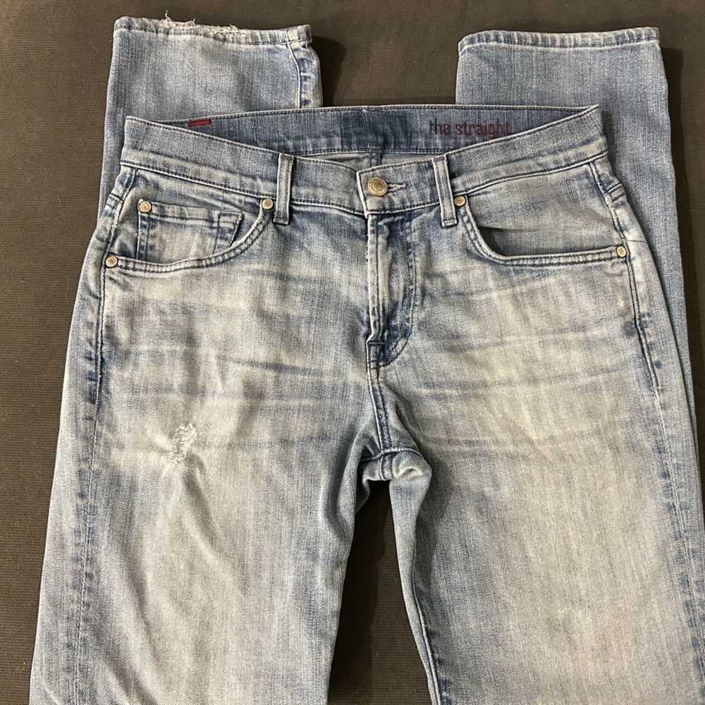 Men’s 7 For All Mankind The Straight light wash jeans